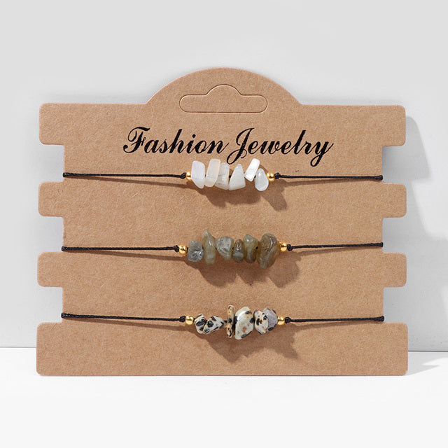 3pcs Natural Stone Bracelet