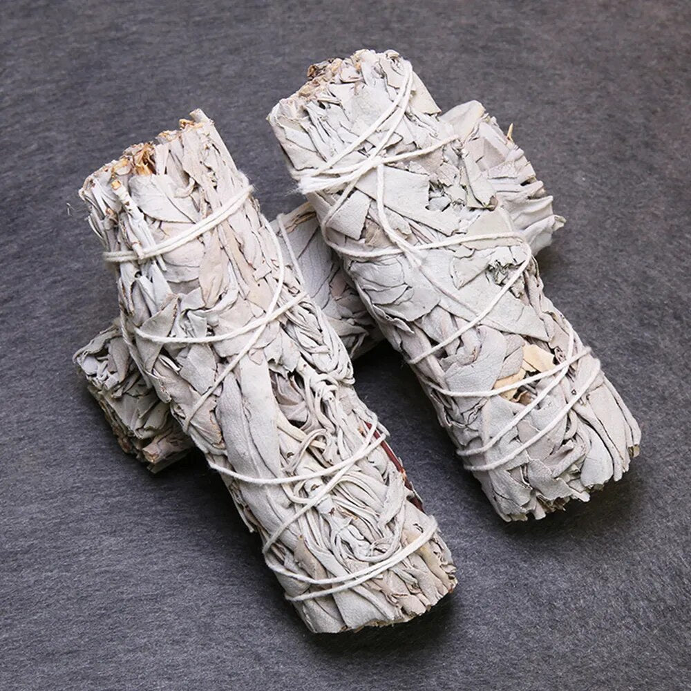 4" White Sage Smudge Sticks/Palo Santo Holy Wood/Selenite