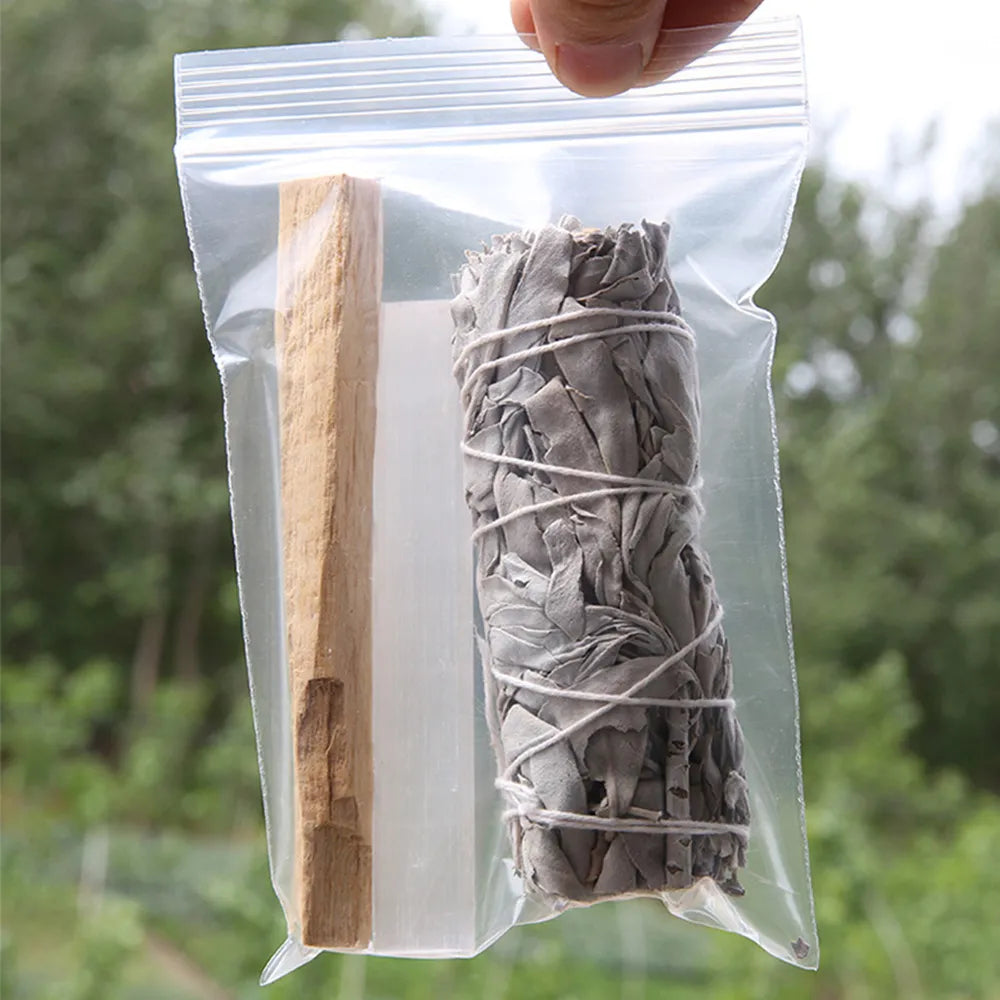 4" White Sage Smudge Sticks/Palo Santo Holy Wood/Selenite