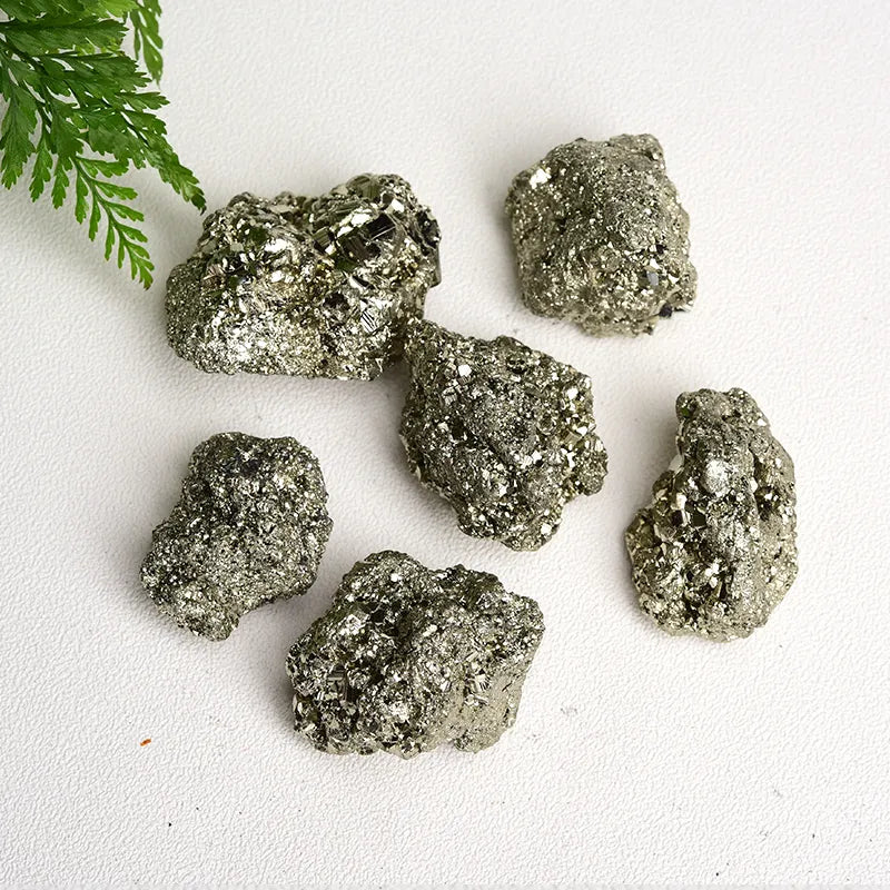 Natural Pyrite Crystal Cluster Irregular Stone Rock Mineral