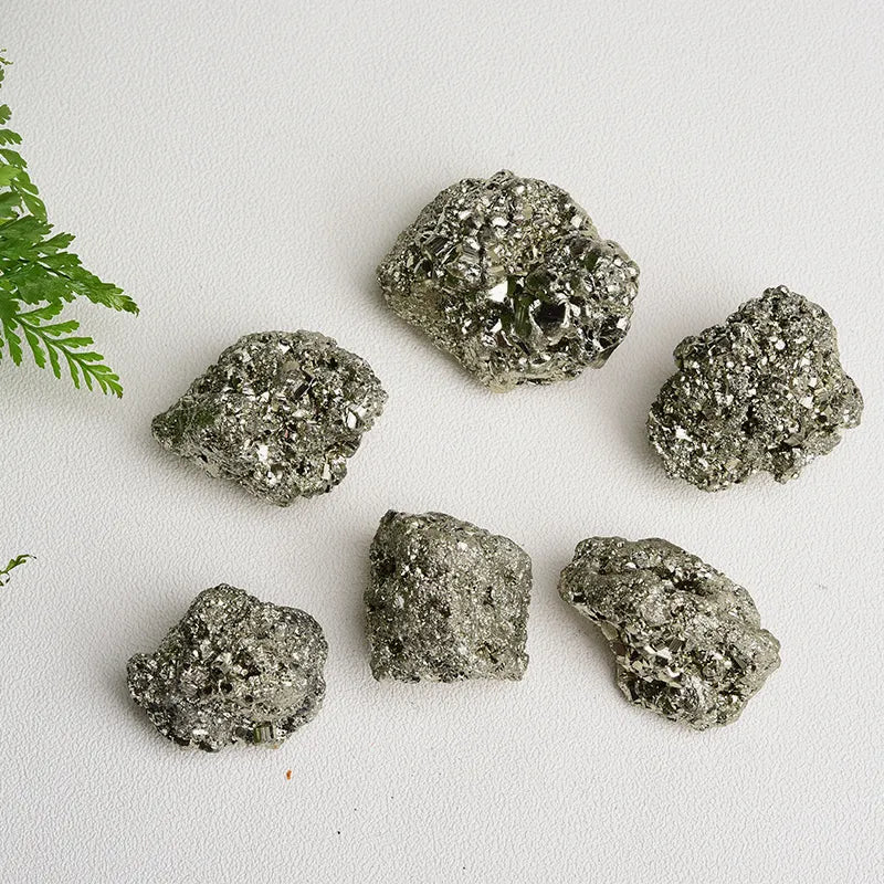 Natural Pyrite Crystal Cluster Irregular Stone Rock Mineral