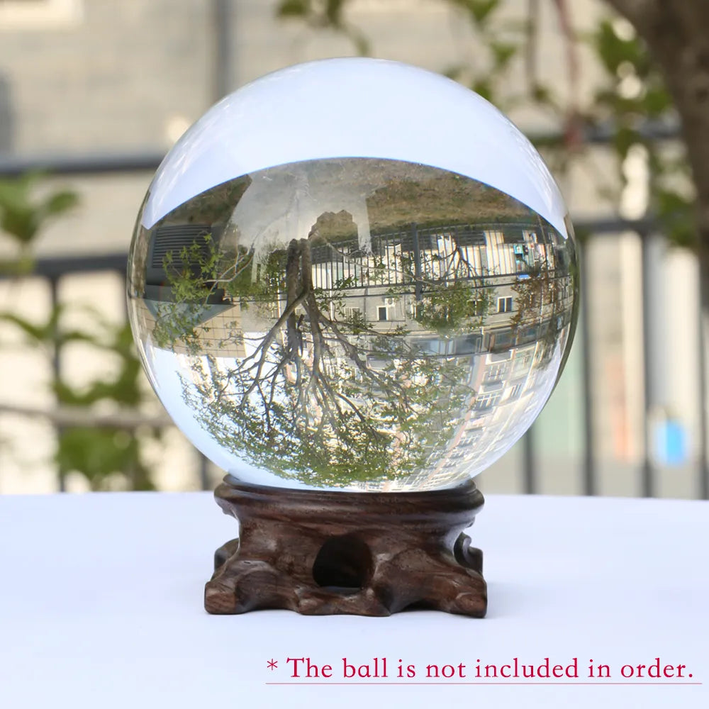 Wooden Display Stand for Crystal Glass Lens Ball