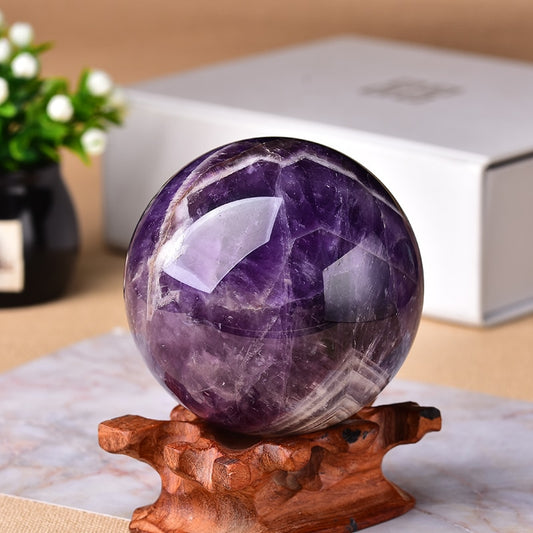 1PC Polished Globe Reiki Healing Stone