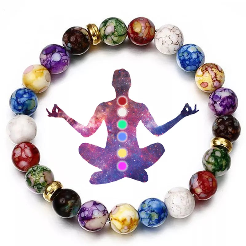 7 Chakras Reiki Healing Stone Bracelet