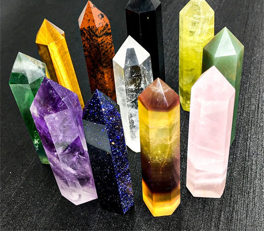 Natural Stone and Crystals Point Wand Mineral Stones