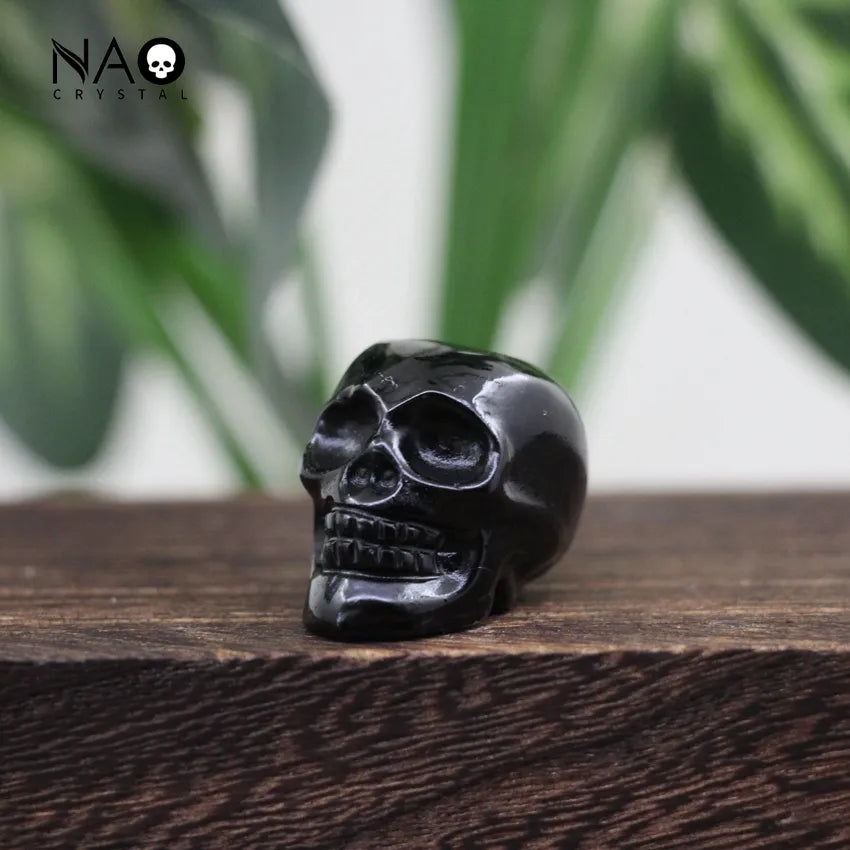 Skull Statues Healing Crystal Head Cranium Figurine Halloween