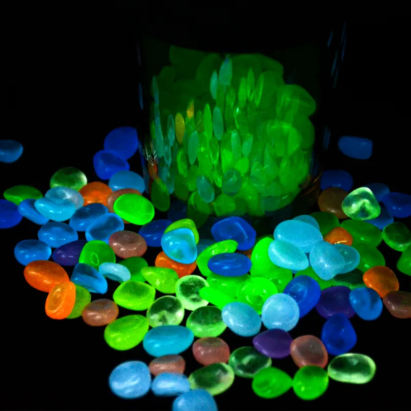 50/100Pcs Glow in the Dark Pebbles