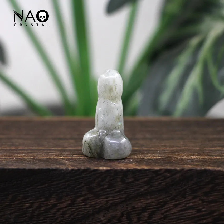 1" Healing Crystal Mini Penis Quartz Fertility Amulet