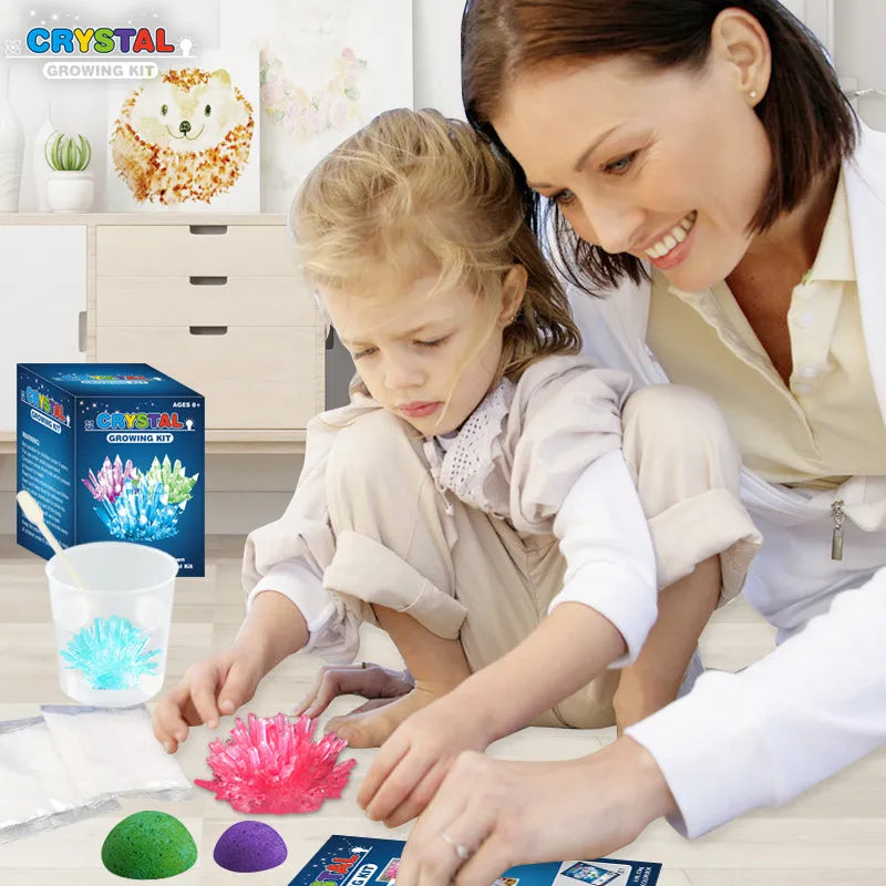 Fun Crystal Growing Science Small Experiment Children Magical Kit DIY