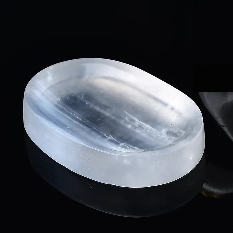 1PC Natural Selenite Bowl Plate