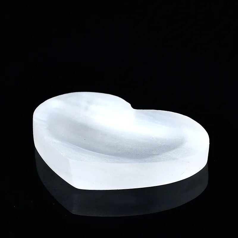 1PC Natural Selenite Bowl Plate