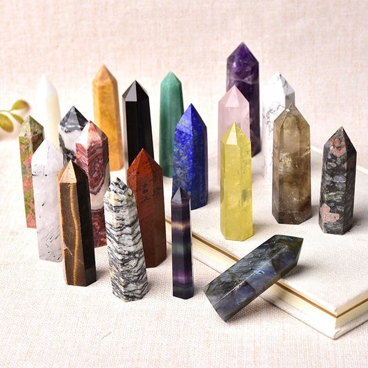 Natural Crystal Stones Point Wands